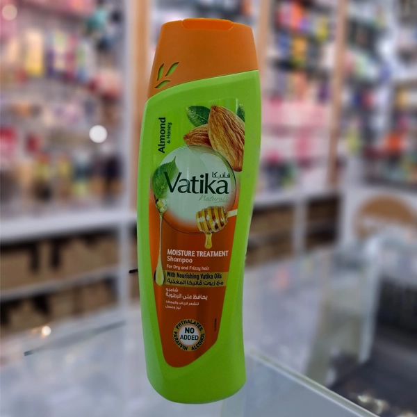 شامپو آبرسان و براق کننده واتیکا حاوی بادام و عسل 400 میل اورجینال | Vatika Almond and Honey shampoo